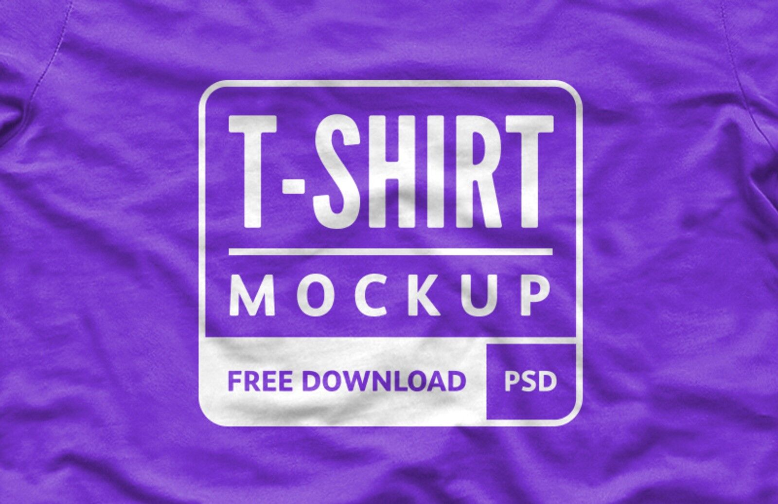 One or Two Realistic Wrinkled T-Shirt Mockup FREE PSD