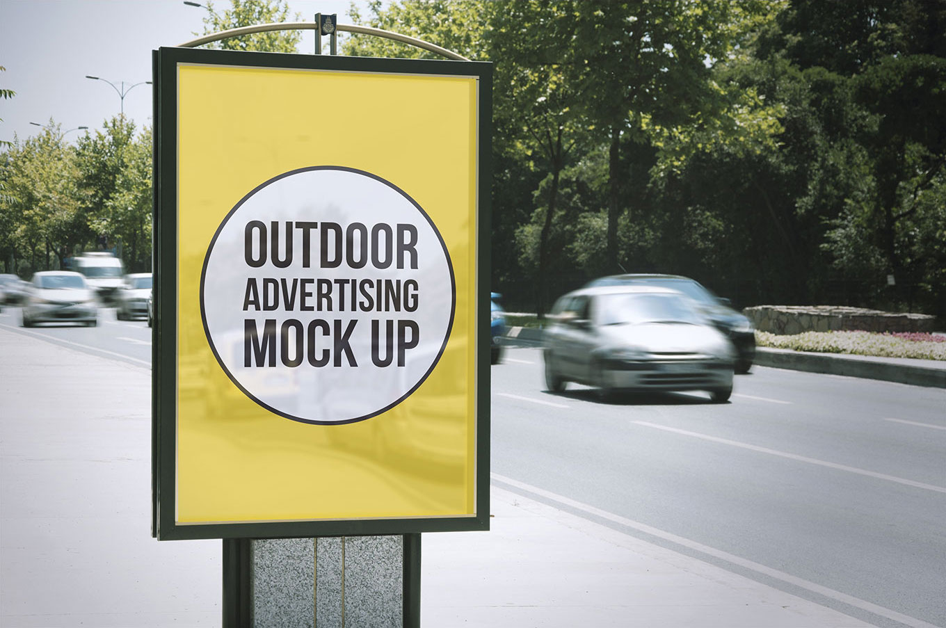 Outdoor Billboard Mockups with two different shots FREE PSD