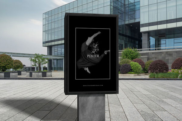 Outdoor Theatre Billboard Poster Mockup with Artistic Features FREE PSD