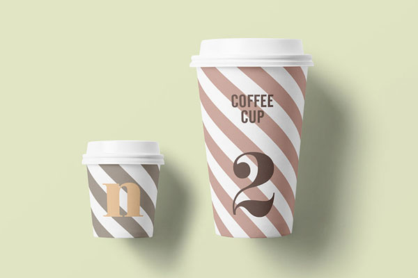 Paper Cups Mockup In Different Sizes And Colors FREE PSD