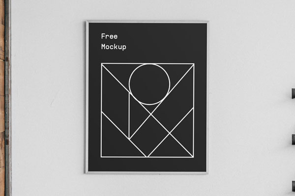 Poster Mockup In A Realistic Environment FREE PSD