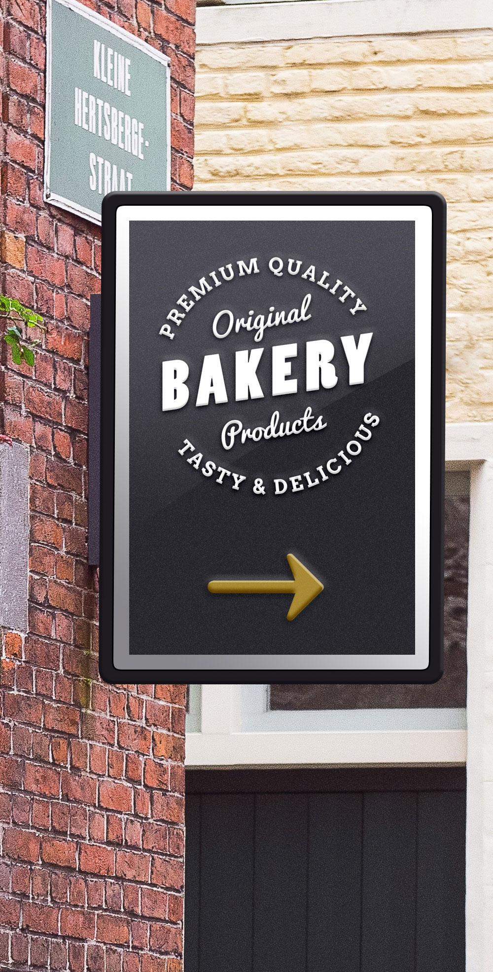 Public Signage Logo Mockup in a Photorealistic Look FREE PSD