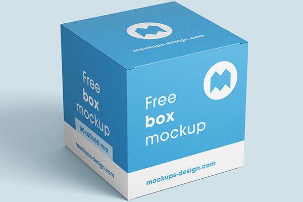 Realistic Box Mockup with editable background FREE PSD