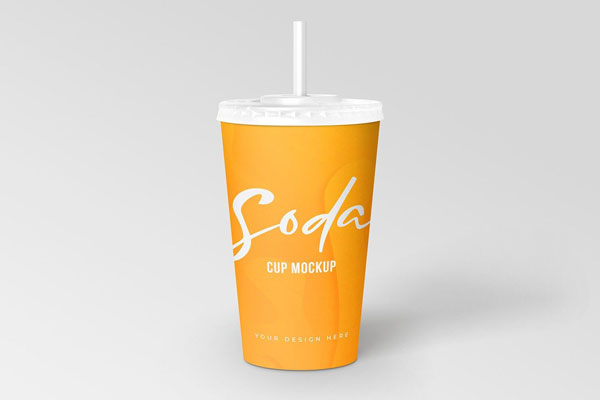 3 Mockups of Soda Drink Cup with Straw (FREE) - Resource Boy