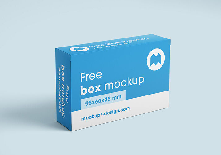 Realistic small Box Mockup FREE PSD