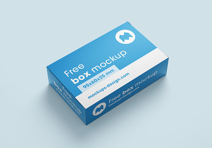 Realistic small Box Mockup FREE PSD