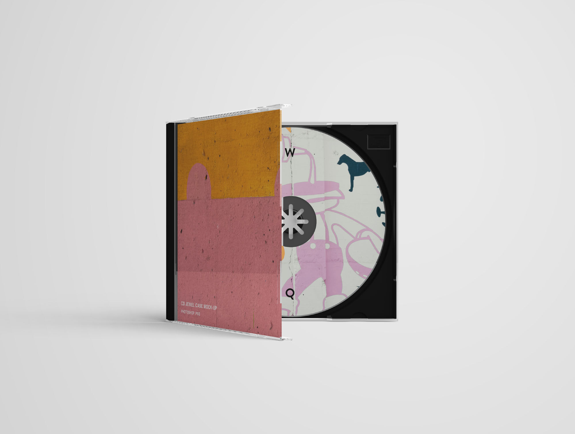 Set of Elegant CD Jewel Case Mockup FREE PSD