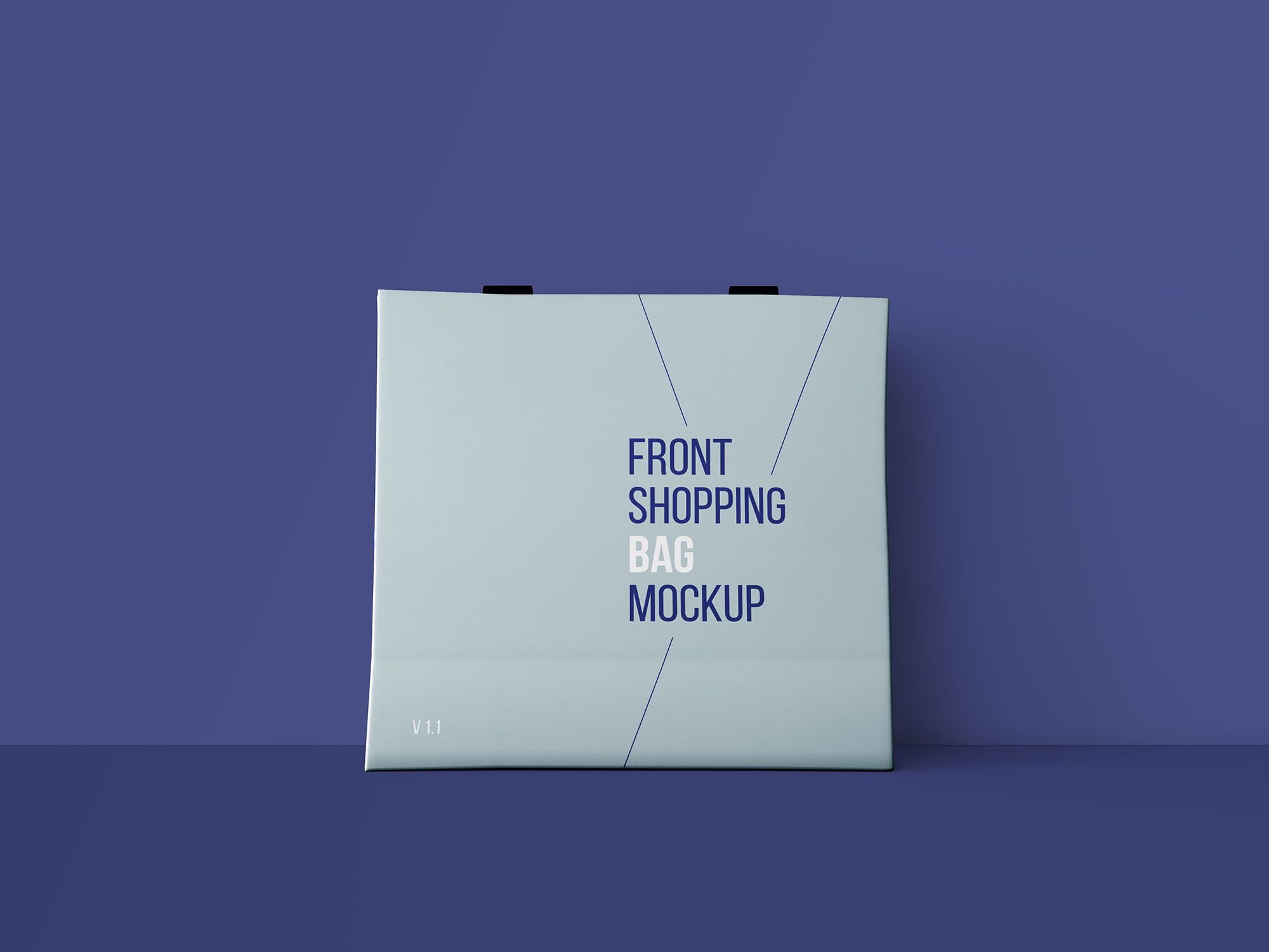 Simple Front View Shopping Bag Mockup FREE PSD