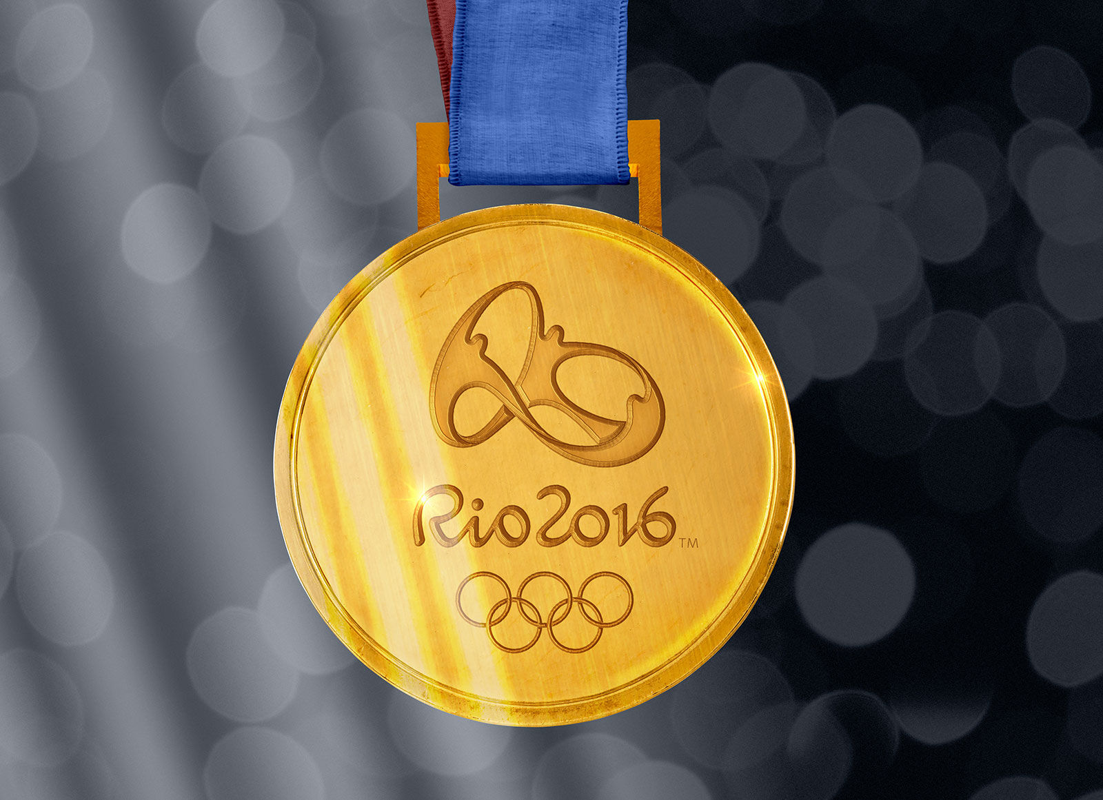Sports High Quality Classic Gold Medal Mockup FREE PSD