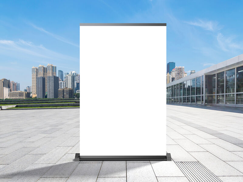 Stand Poster Mockup with Modern Design FREE PSD
