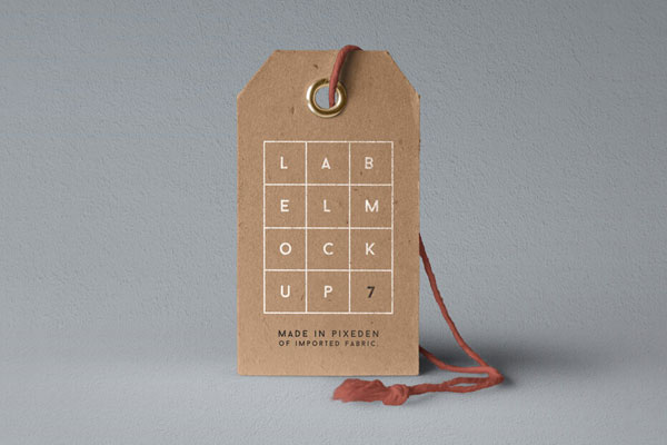 Standing Branding Label Mockup FREE PSD