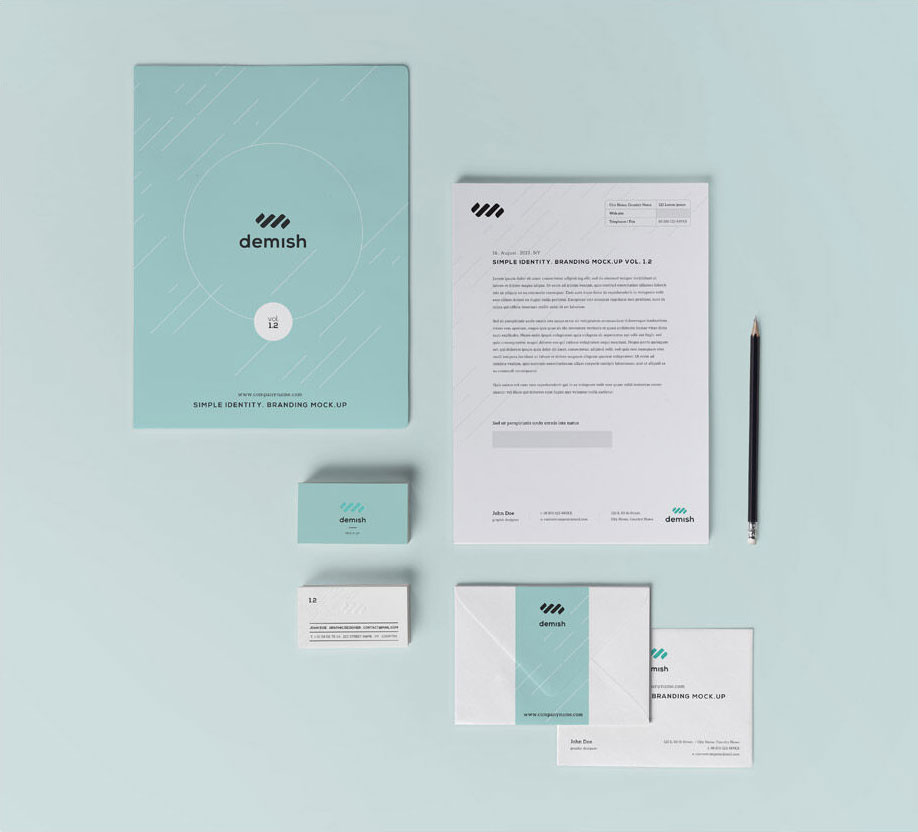 Stationery Mockup Featuring Envelope And Business Cards FREE PSD
