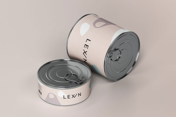 Thick and Thin Canned Food Free Mockup FREE PSD