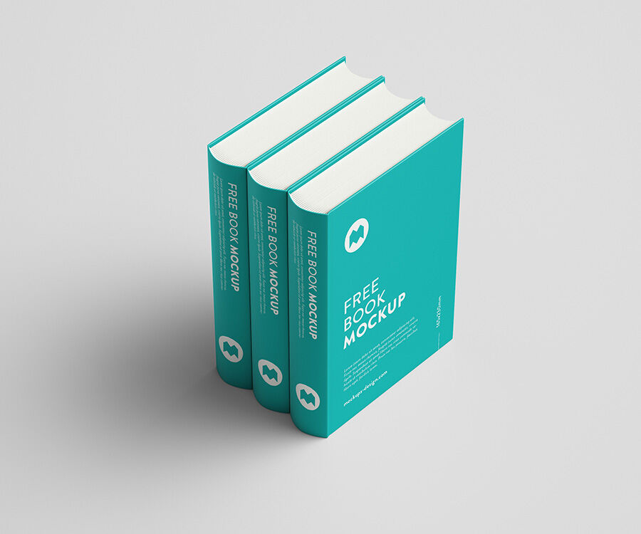 Thick Hardcover Book Mockup with Variety of Shots FREE PSD
