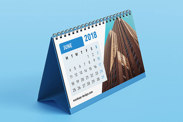 Three Different Dimension of Table Calendar Mockup FREE PSD