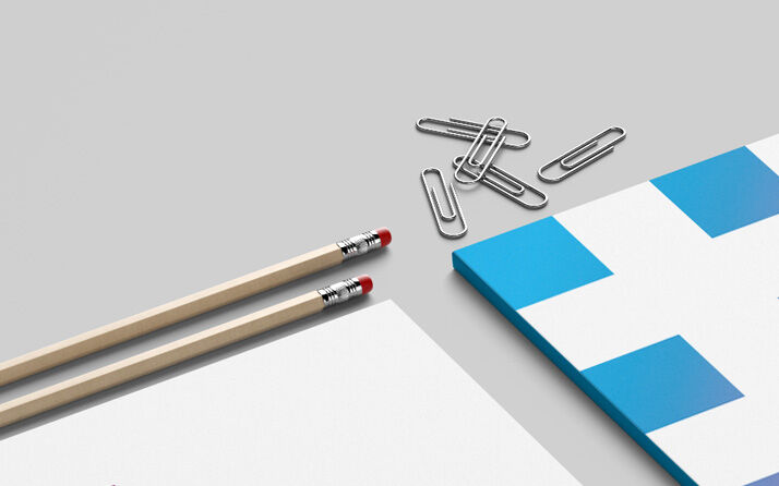 Three Different Views of a Modern Stationery Mockup FREE PSD