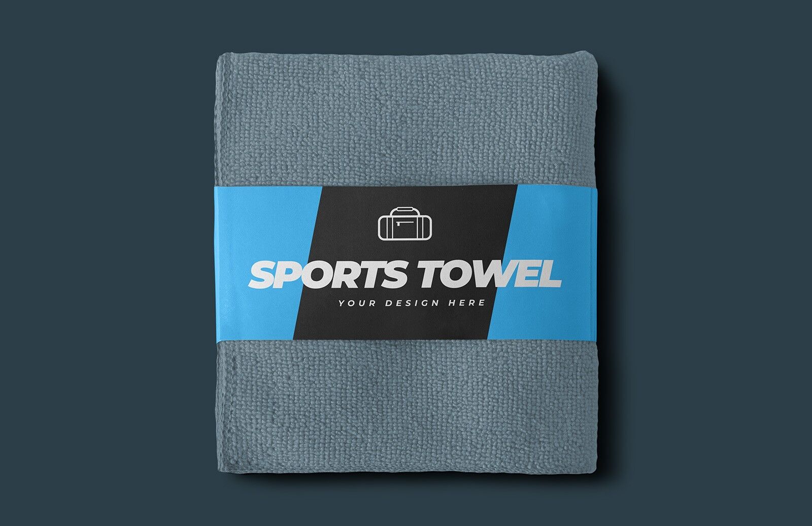 Top View of a Folded Sports Towel Mockup FREE PSD