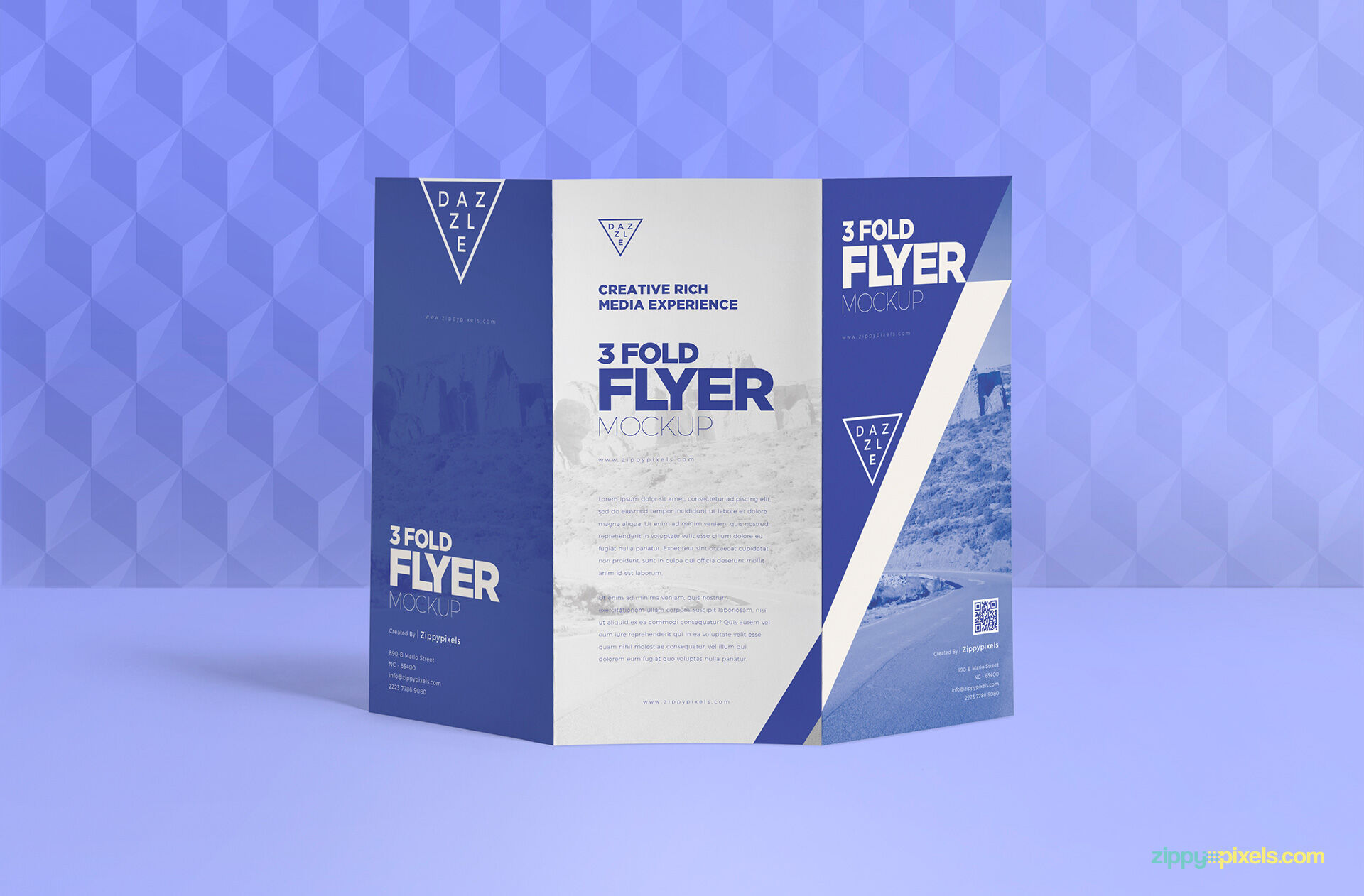 Trifold Brochure Mockups With Infinite Customizable Options FREE PSD
