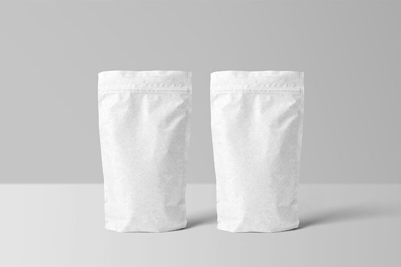 Two Paper Coffee Bags Mockup In Different Sizes FREE PSD