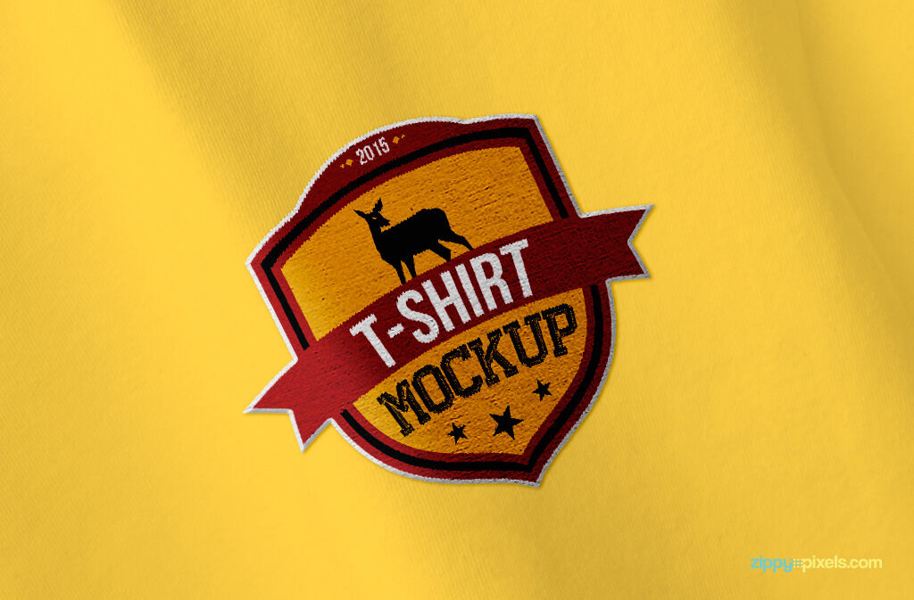 Two Round Neck Entire Designable T-Shirt Mockups FREE PSD