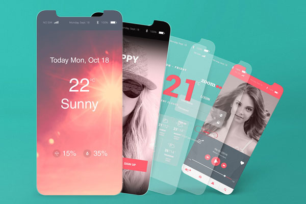 Two Super Elegant iOS UI/UX Presentation Mockups Free Download ...