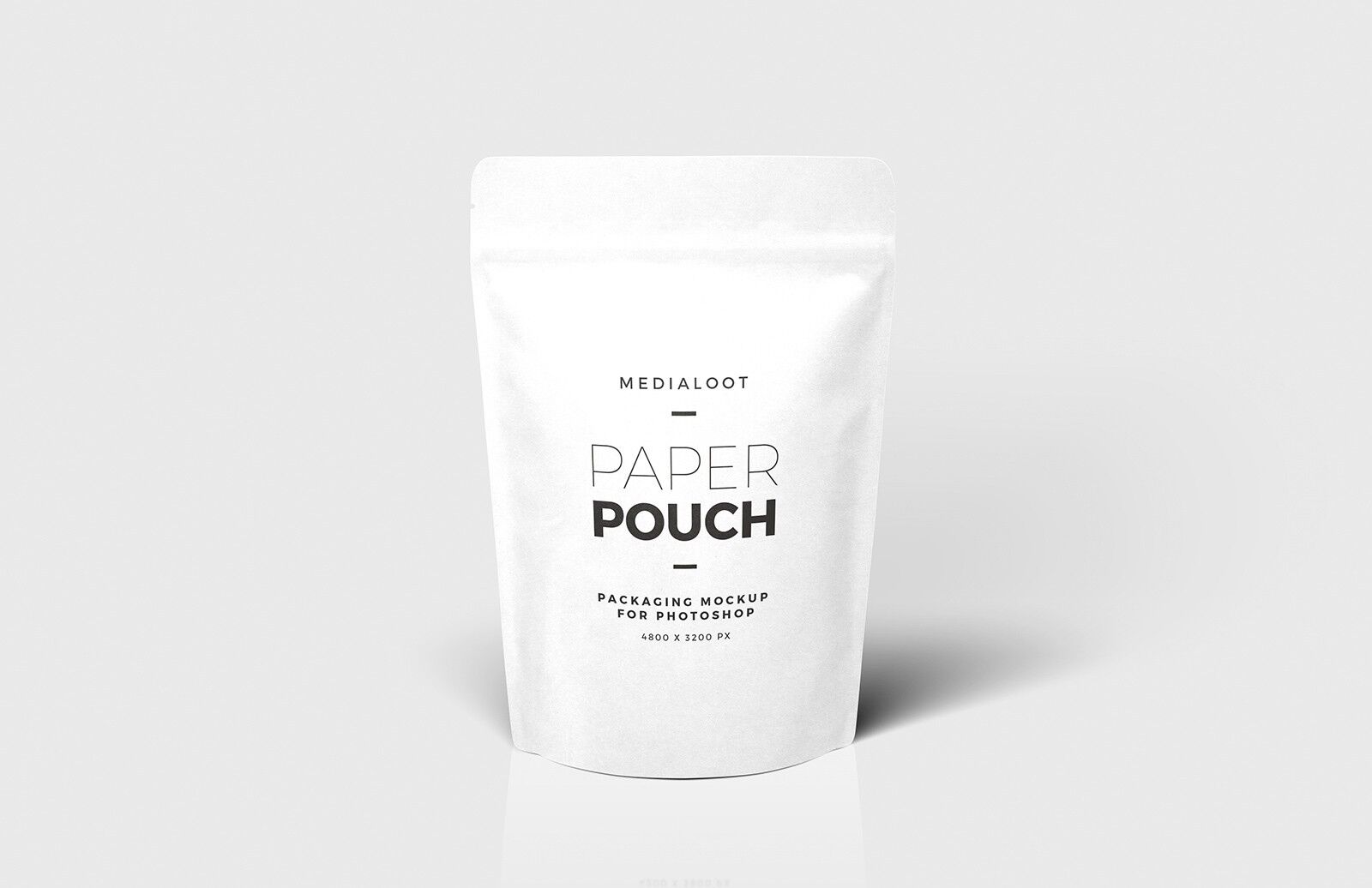 Zip Paper Pouch Packaging Mockup Design FREE PSD