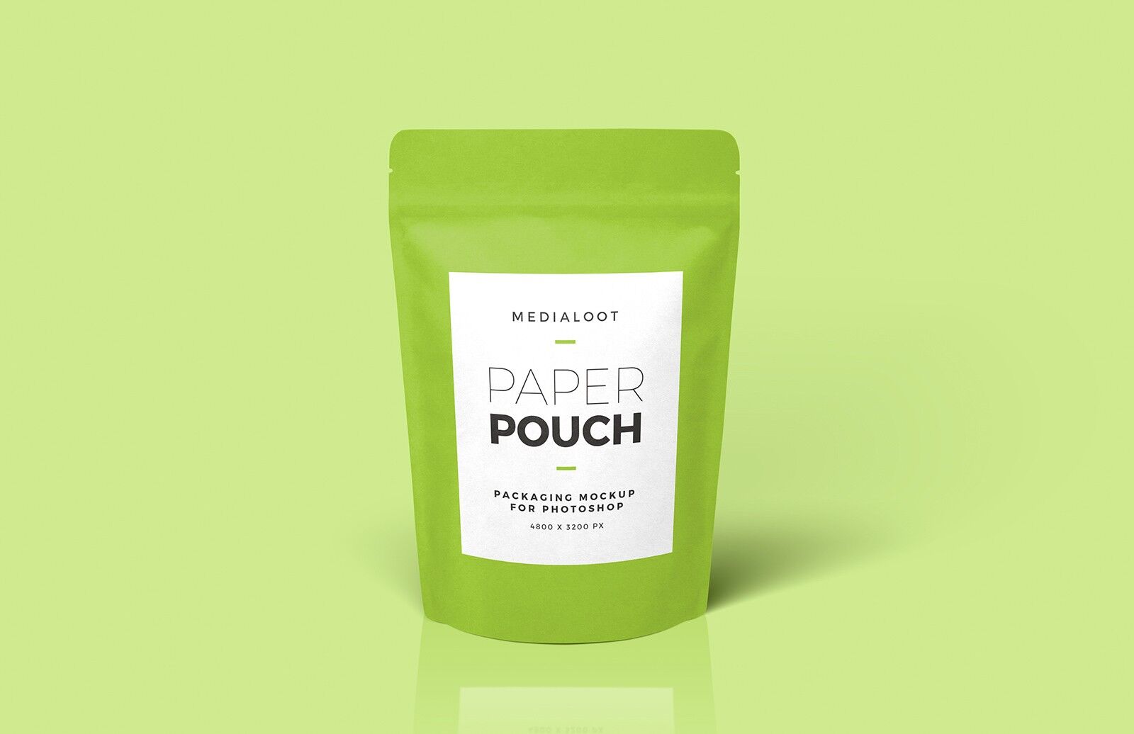 Zip Paper Pouch Packaging Mockup Design FREE PSD