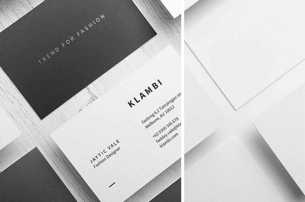 2 Business Card Mockups with Two Different Showcases FREE PSD