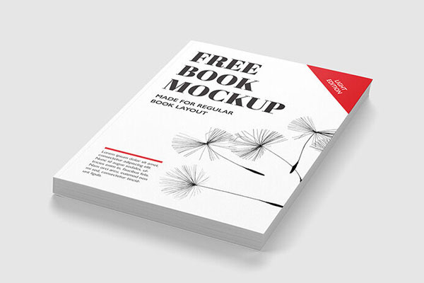 5 Perspective Softcover Book Mockups FREE PSD