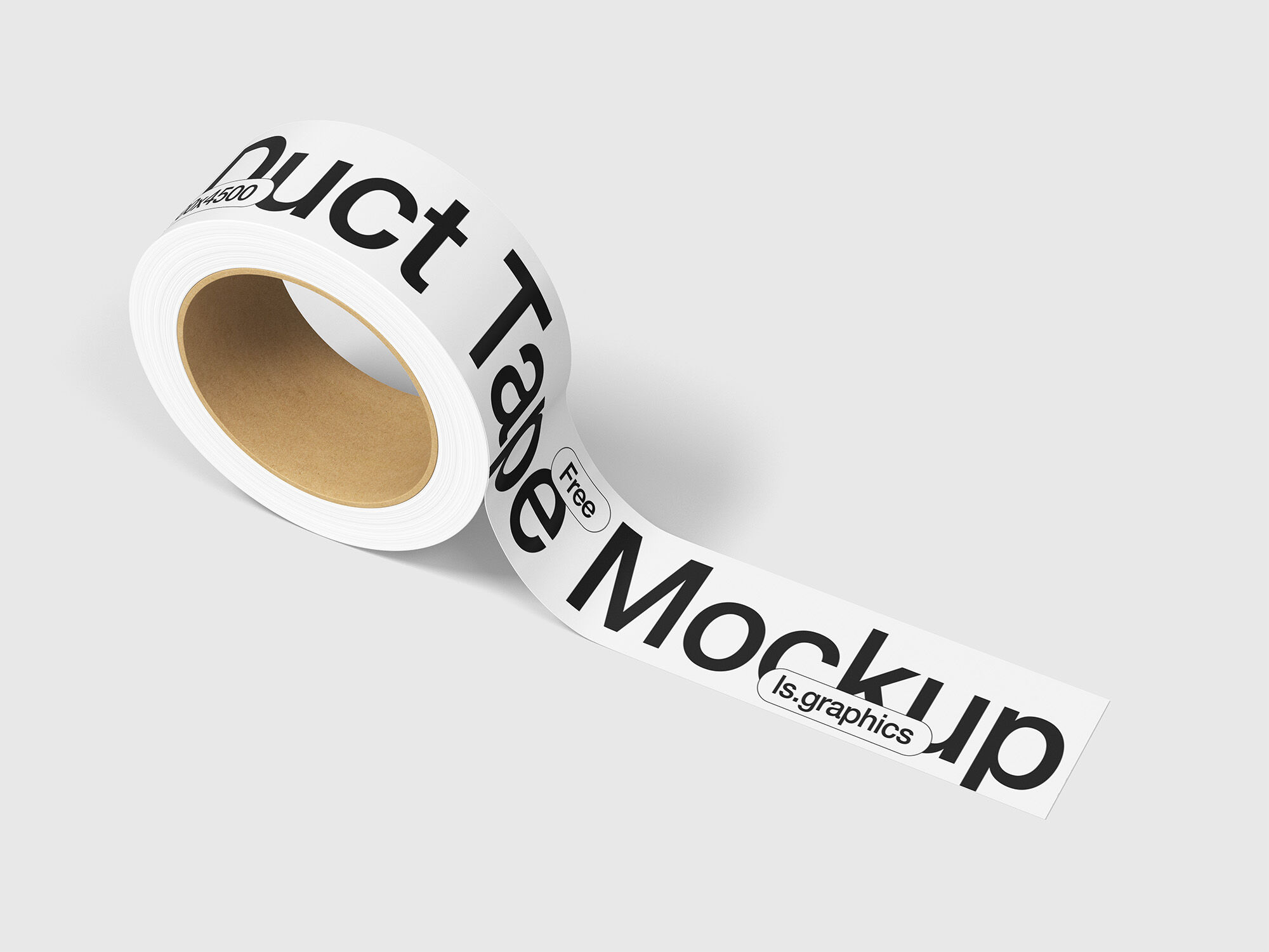 A Partly Open Duct Tape Mockup FREE PSD