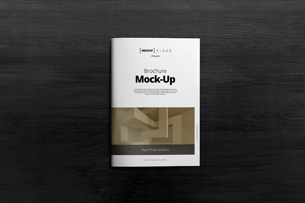 A4 Paper Elegant Brochure Mockups FREE PSD