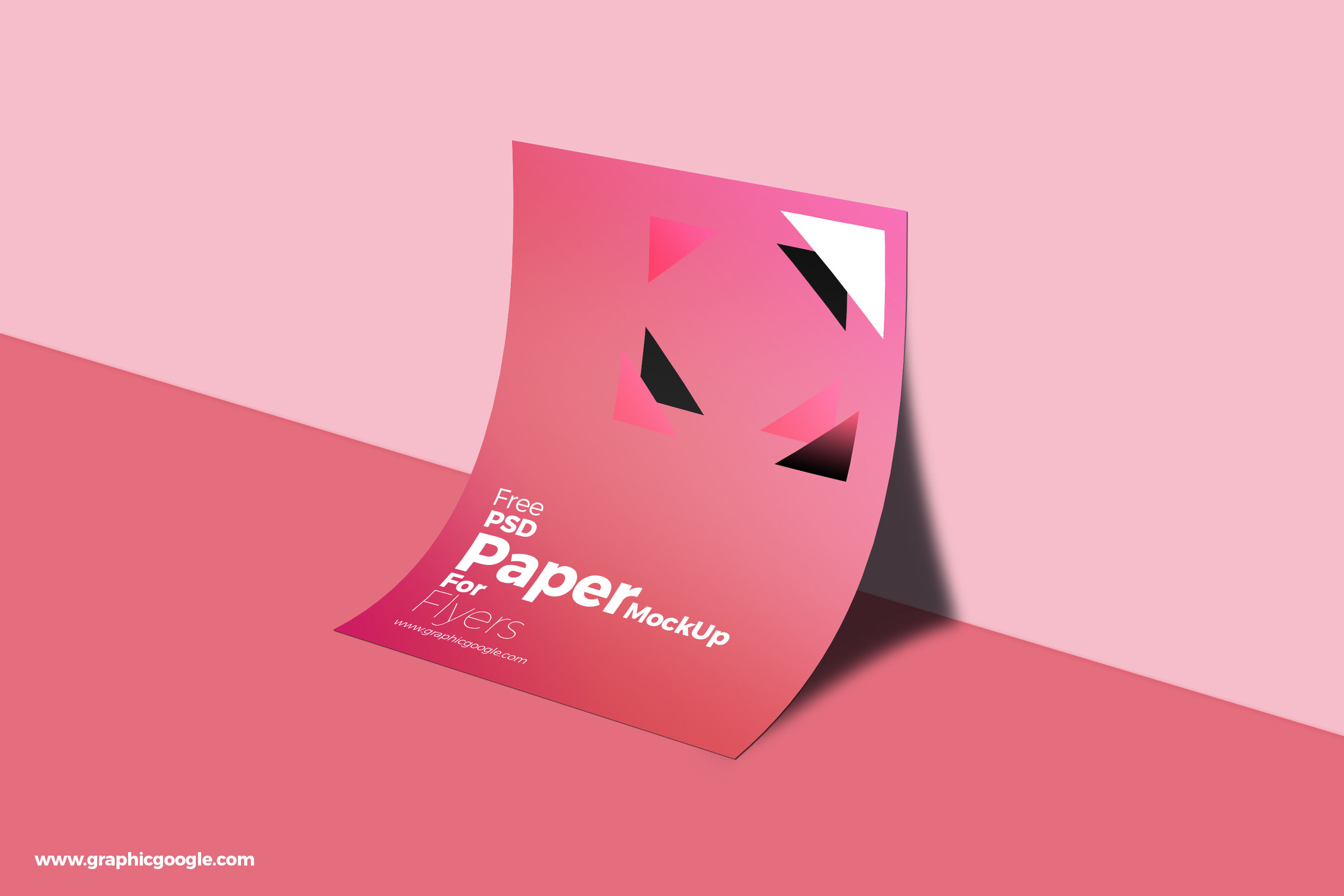 A4 Paper Leaning Against a Wall Mockup FREE PSD