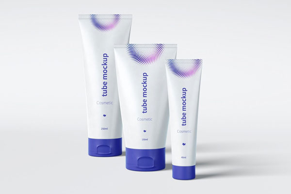 Cosmetic Tubes Mockup In Three Sizes FREE PSD
