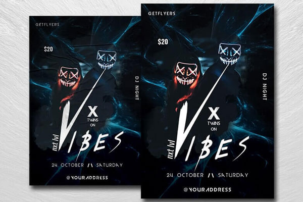 Dark Nightclub Flyer Template FREE PSD