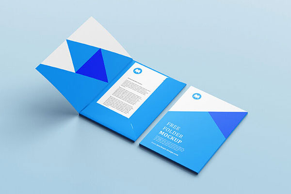 Folder Mockup with Two Different Views FREE PSD