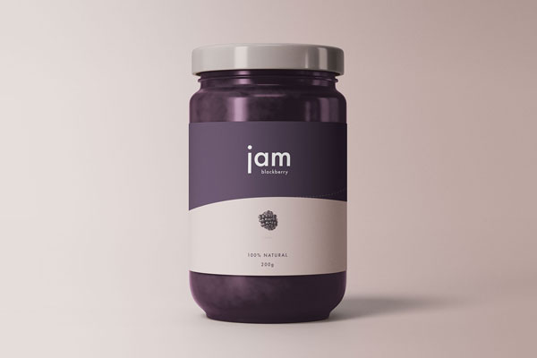 Front-View Jam Jar Mockup FREE PSD