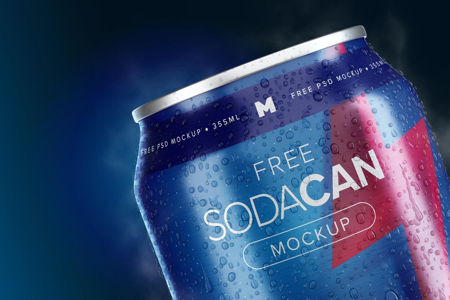 Front View Soda Can Mockup FREE PSD