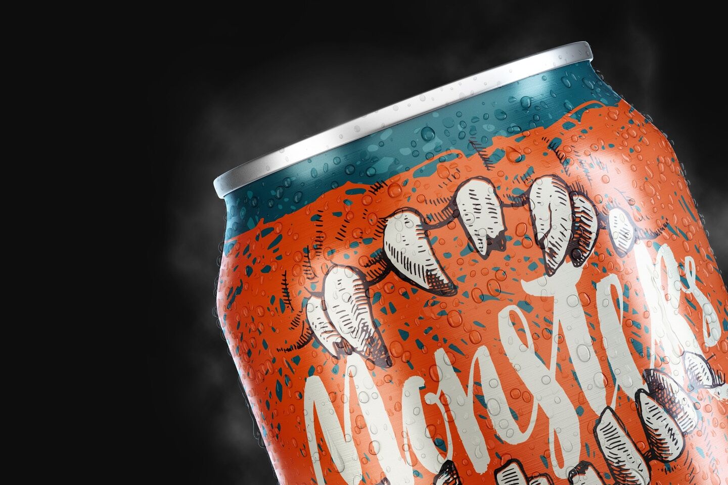 Front View Soda Can Mockup FREE PSD