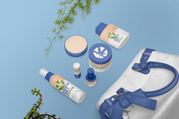 Full Makeup Pack Mockup FREE PSD