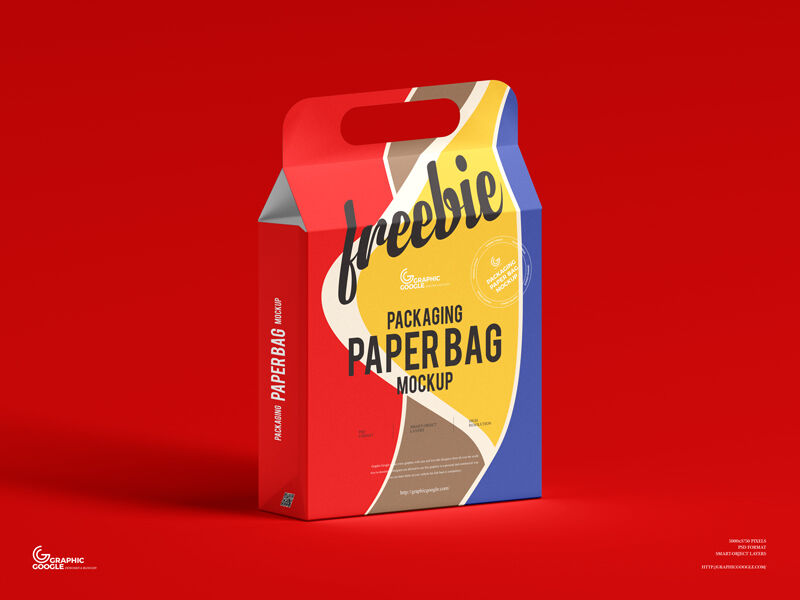 Handy Packaging Paper Bag Mockup for Branding FREE PSD