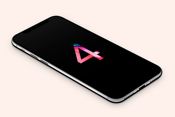 iPhone X Set 4 Views Featuring the Back Side Mockup FREE PSD