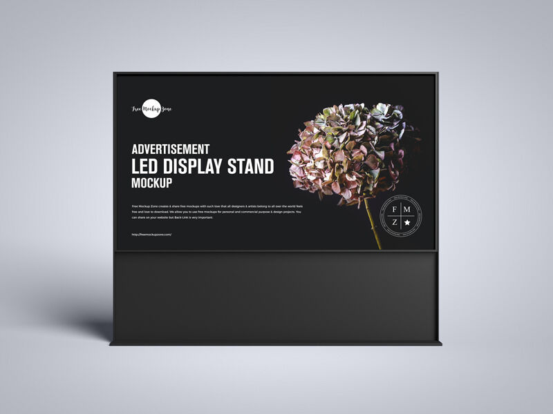 LED High Resolution Display Stand Mockup FREE PSD