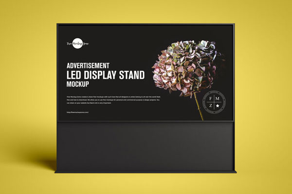 LED High Resolution Display Stand Mockup FREE PSD