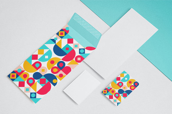 Mockup Displaying Front and Back Scene of Envelope and Business Card FREE PSD