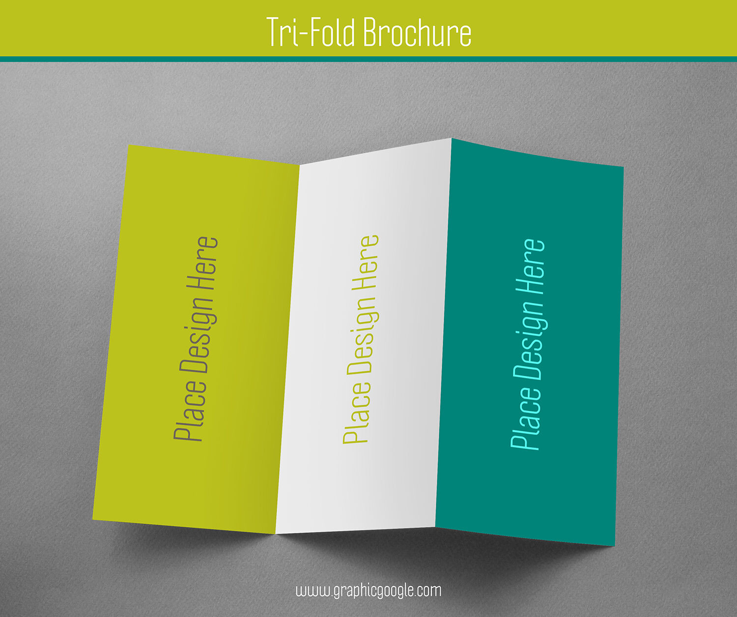 Mockup Displaying Realistic Tri-Fold Brochure for Graphic Designers FREE PSD