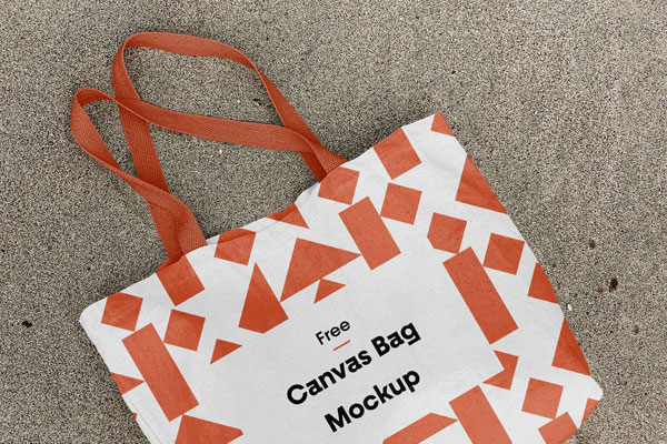 Top View of a Lying Dust Bag Mockup (FREE) - Resource Boy