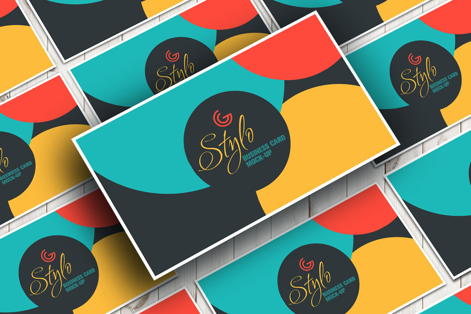 Mockup Showcasing Isometric Stylo Business Card FREE PSD