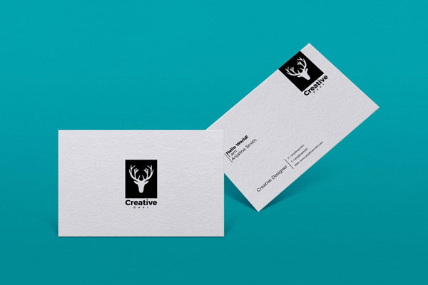 Mockup Showcasing Realistic Textured Business Cards Branding FREE PSD