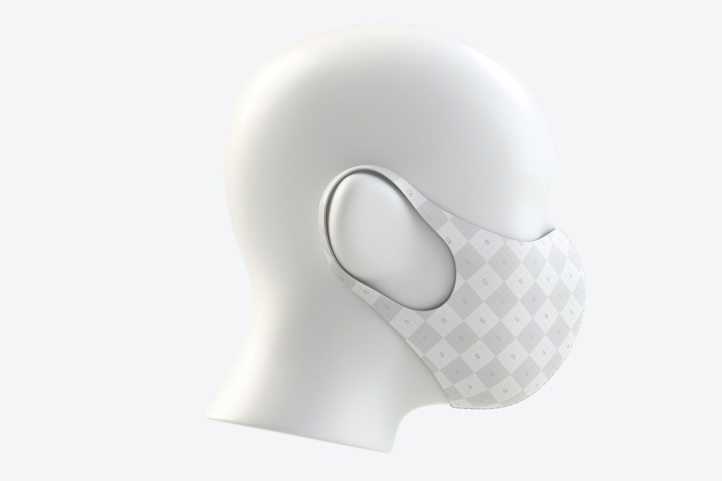 Neoprene Guard Face Mask Mockup FREE PSD