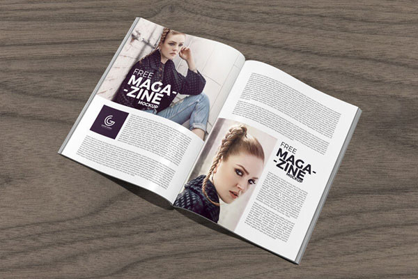 Open and Closed Letter Size Magazine Mockup (FREE) - Resource Boy
